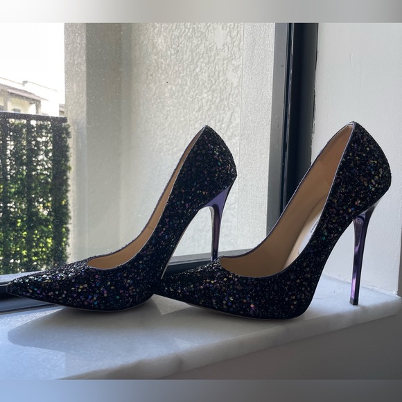 Jimmy Choo Romy 100 glitter pointed toe pump - Picture 5 of 7